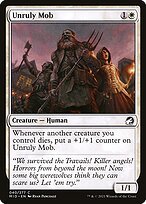 Glossy Finish Innistrad: Midnight Hunt Unruly Mob ( #40 )