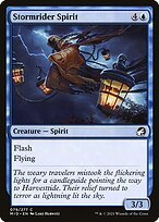 Glossy Finish Innistrad: Midnight Hunt Stormrider Spirit ( #79 )