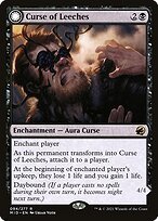 Glossy Finish Innistrad: Midnight Hunt Curse of Leeches // Leeching Lurker ( #94 )