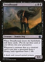 Glossy Finish Innistrad: Midnight Hunt Dreadhound ( #97 )