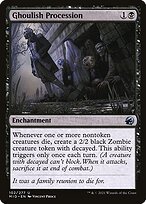 Glossy Finish Innistrad: Midnight Hunt Ghoulish Procession ( #102 )