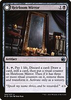 Glossy Finish Innistrad: Midnight Hunt Heirloom Mirror // Inherited Fiend ( #105 )