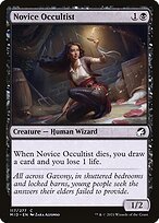 Glossy Finish Innistrad: Midnight Hunt Novice Occultist ( #117 )