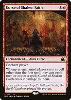Glossy Finish Innistrad: Midnight Hunt Curse of Shaken Faith ( #134 )
