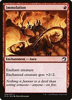 Glossy Finish Innistrad: Midnight Hunt Immolation ( #144 )