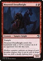 Glossy Finish Innistrad: Midnight Hunt Mounted Dreadknight ( #150 )