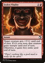 Glossy Finish Innistrad: Midnight Hunt Stolen Vitality ( #161 )