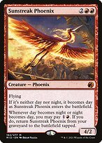 Glossy Finish Innistrad: Midnight Hunt Sunstreak Phoenix ( #162 )