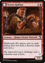 Glossy Finish Innistrad: Midnight Hunt Tavern Ruffian // Tavern Smasher ( #163 )