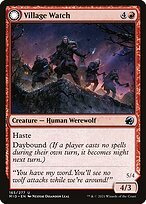 Glossy Finish Innistrad: Midnight Hunt Village Watch // Village Reavers ( #165 )