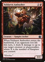 Glossy Finish Innistrad: Midnight Hunt Voldaren Ambusher ( #166 )