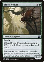 Glossy Finish Innistrad: Midnight Hunt Brood Weaver ( #173 )