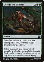 Glossy Finish Innistrad: Midnight Hunt Defend the Celestus ( #182 )