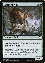 Glossy Finish Innistrad: Midnight Hunt Pestilent Wolf ( #192 )