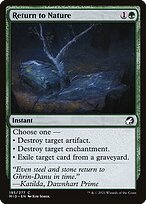 Glossy Finish Innistrad: Midnight Hunt Return to Nature ( #195 )