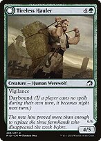 Glossy Finish Innistrad: Midnight Hunt Tireless Hauler // Dire-Strain Brawler ( #203 )
