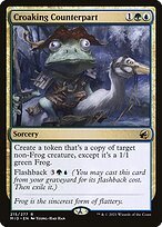 Glossy Finish Innistrad: Midnight Hunt Croaking Counterpart ( #215 )