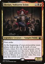 Glossy Finish Innistrad: Midnight Hunt Florian, Voldaren Scion ( #223 )