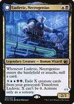 Glossy Finish Innistrad: Midnight Hunt Ludevic, Necrogenius // Olag, Ludevic's Hubris ( #233 )