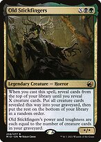 Glossy Finish Innistrad: Midnight Hunt Old Stickfingers ( #234 )