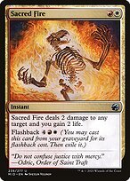 Glossy Finish Innistrad: Midnight Hunt Sacred Fire ( #239 )
