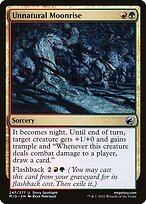 Glossy Finish Innistrad: Midnight Hunt Unnatural Moonrise ( #247 )