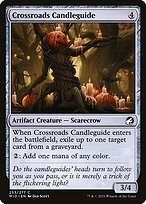Glossy Finish Innistrad: Midnight Hunt Crossroads Candleguide ( #253 )