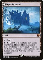 Glossy Finish Innistrad: Midnight Hunt Hostile Hostel // Creeping Inn ( #264 )