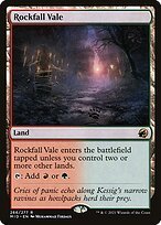 Glossy Finish Innistrad: Midnight Hunt Rockfall Vale ( #266 )