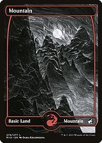 Glossy Finish Innistrad: Midnight Hunt Mountain ( #274 )