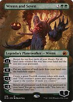Glossy Finish Innistrad: Midnight Hunt Wrenn and Seven ( #278 )