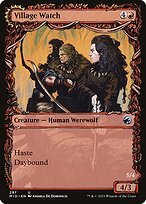 Glossy Finish Innistrad: Midnight Hunt Village Watch // Village Reavers ( #297 )