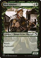 Glossy Finish Innistrad: Midnight Hunt Bird Admirer // Wing Shredder ( #298 )