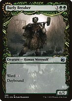 Glossy Finish Innistrad: Midnight Hunt Burly Breaker // Dire-Strain Demolisher ( #299 )