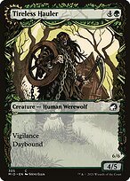 Glossy Finish Innistrad: Midnight Hunt Tireless Hauler // Dire-Strain Brawler ( #305 )
