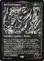Glossy Finish Innistrad: Midnight Hunt Old Stickfingers ( #321 )