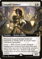 Glossy Finish Innistrad: Midnight Hunt Sungold Sentinel ( #332 )