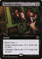 Glossy Finish Innistrad: Midnight Hunt Bloodline Culling ( #343 )