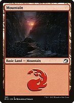 Glossy Finish Innistrad: Midnight Hunt Mountain ( #383 )