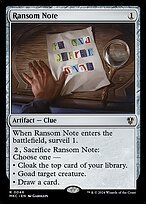 Glossy Finish Murders at Karlov Manor Commander Ransom Note ( #46 )