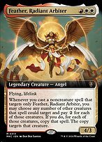 Glossy Finish Murders at Karlov Manor Commander Feather, Radiant Arbiter ( #313 )