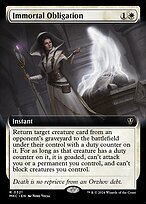 Glossy Finish Murders at Karlov Manor Commander Immortal Obligation ( #321 )