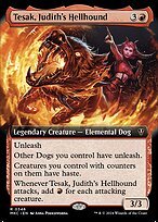 Glossy Finish Murders at Karlov Manor Commander Tesak, Judith's Hellhound ( #346 )