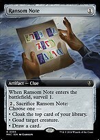 Glossy Finish Murders at Karlov Manor Commander Ransom Note ( #355 )