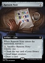 Glossy Finish Murders at Karlov Manor Commander Ransom Note ( #356 )