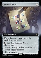 Glossy Finish Murders at Karlov Manor Commander Ransom Note ( #357 )