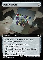 Glossy Finish Murders at Karlov Manor Commander Ransom Note ( #358 )