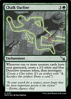 Matte Finish Murders at Karlov Manor Chalk Outline ( #157 )