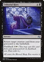 Matte Finish Modern Masters 2017 Unburial Rites ( #85 )