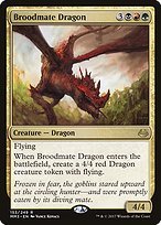 Matte Finish Modern Masters 2017 Broodmate Dragon ( #153 )